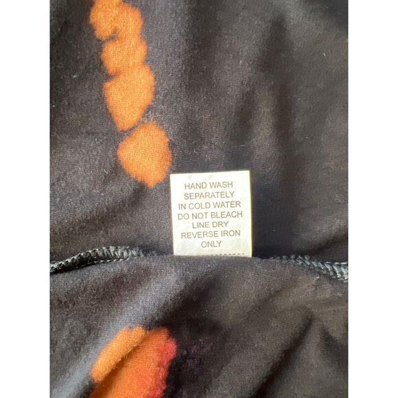 Kokomo Unlimited Tie-Dye Black Poncho Top With Multicolor Spiral Design One Size - Picture 10 of 12